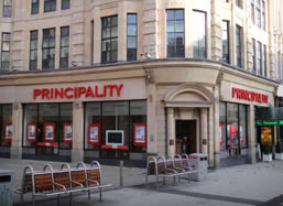 Principality bank exterior completed