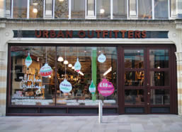 Urban Outfitters Cardiff shop exterior completed