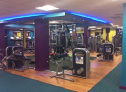 Leisure centre gym decoration