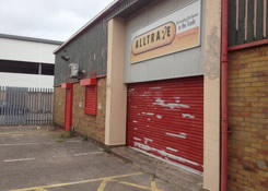 This image also shows the extent of the dilapidation to all previously painted sub-straights, cladding, steel windows and render work. Weston painting contractors of Cardiff South Wales had to completely removed all traces of dilapidation by brushing, sanding and power washing prior to any painting taking place.